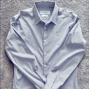 Mizzen + Main Men’s Dress Shirt Size Large Trim Fit